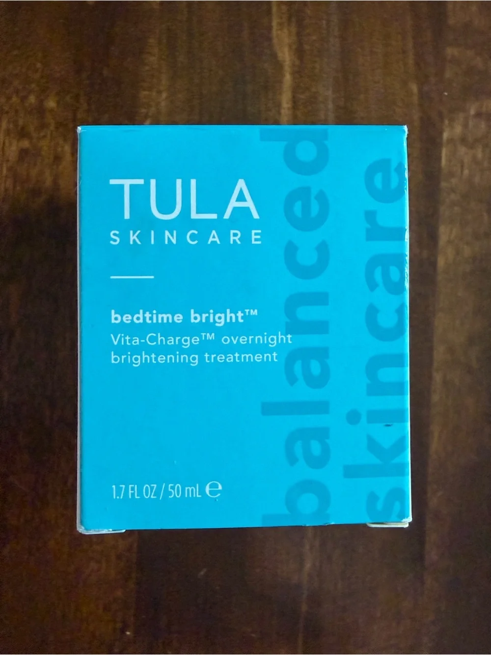 Tula Bedtime Bright Overnight Treatment 1.7 FL OZ 50ml